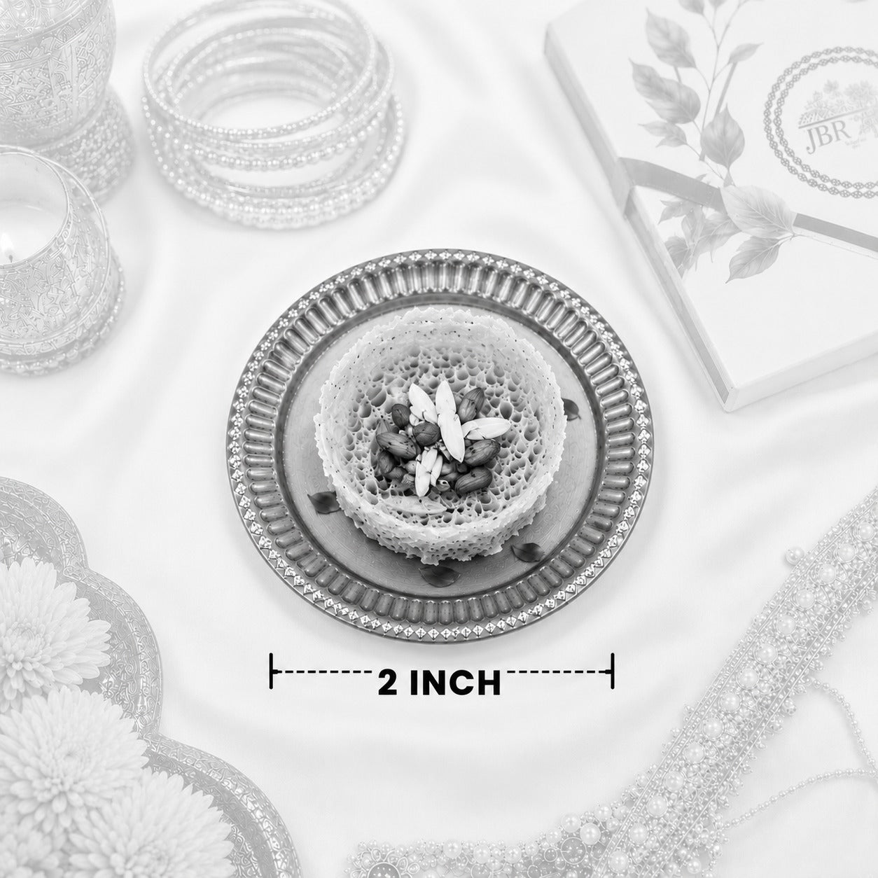 Mini Ghevar – 2 Inch kesar
