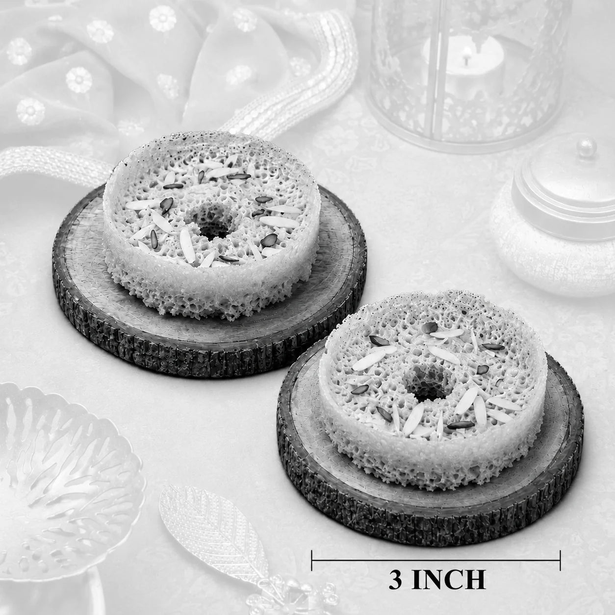 Regular Ghevar – 3 Inch kesar