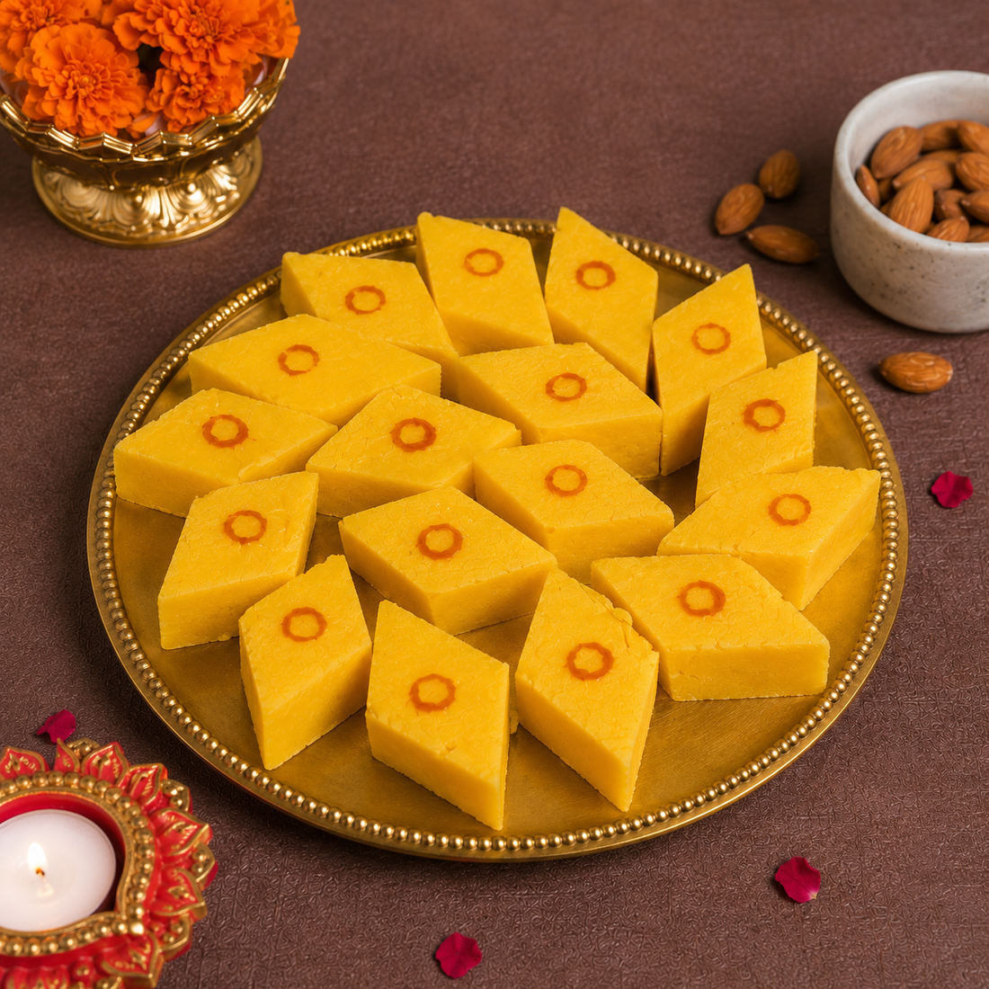 Badam Kesar Barfi