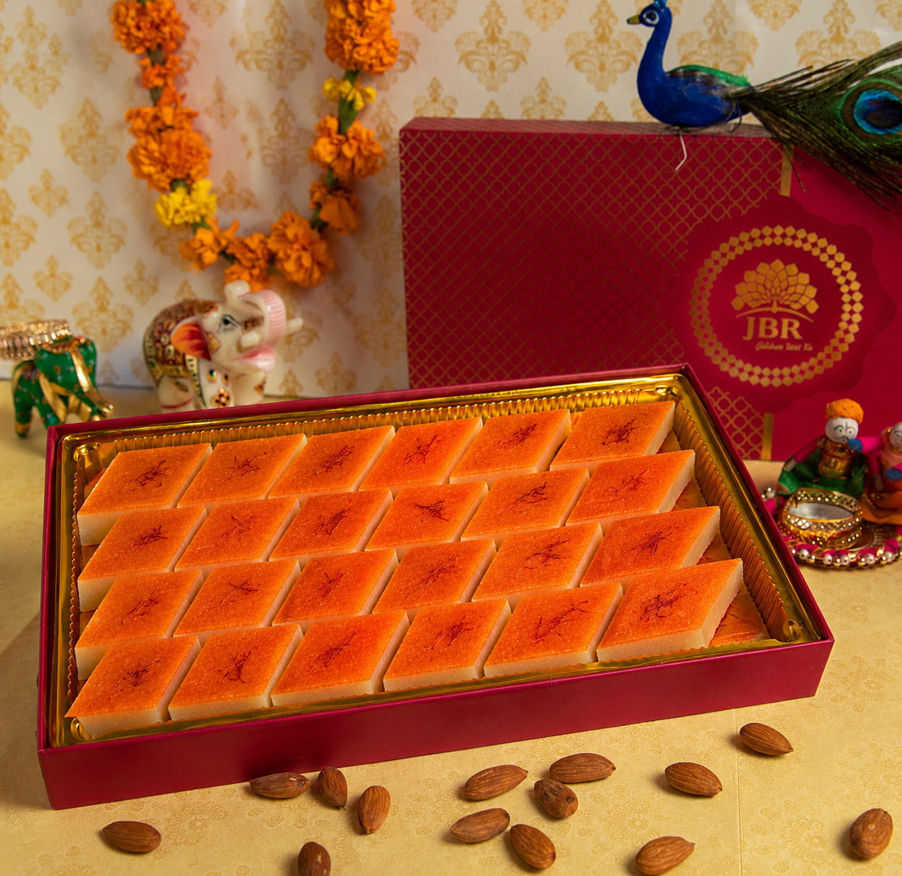 Badam Kesar Lep Barfi
