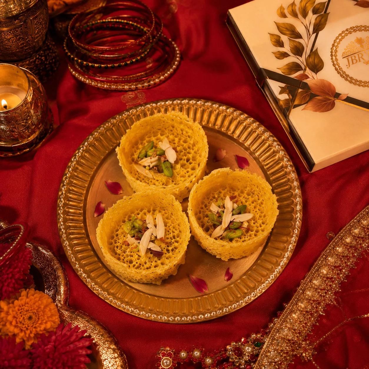 Mini Ghevar – 2 Inch kesar