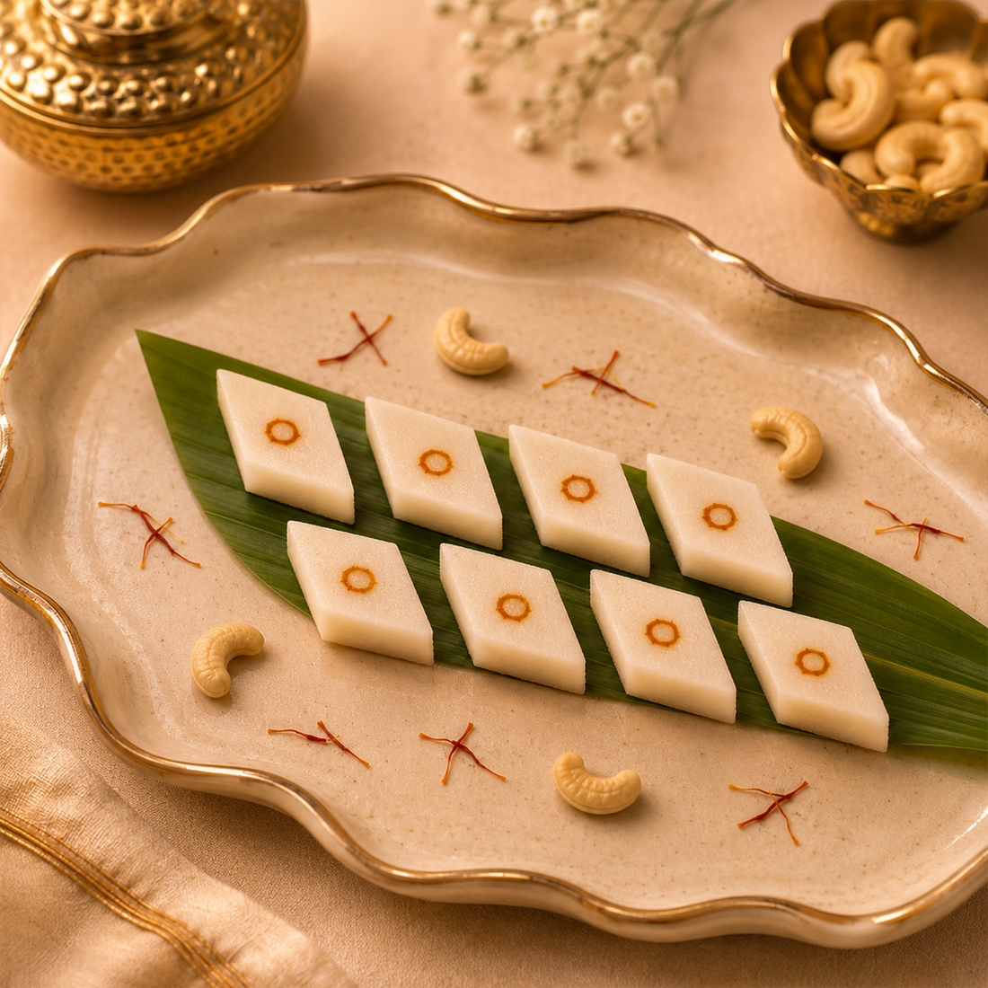 Cocktail Kaju Barfi