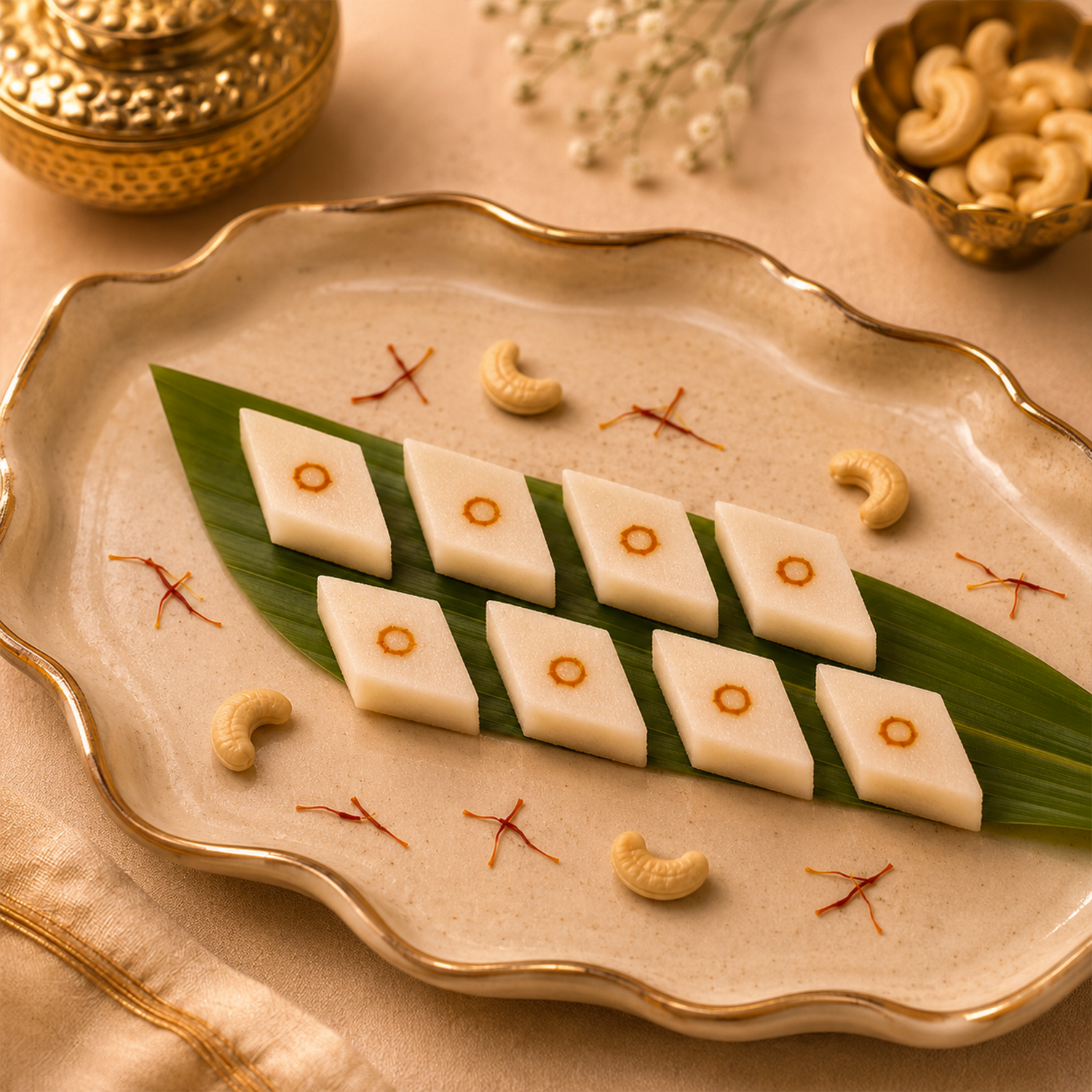 Cocktail Kaju Barfi