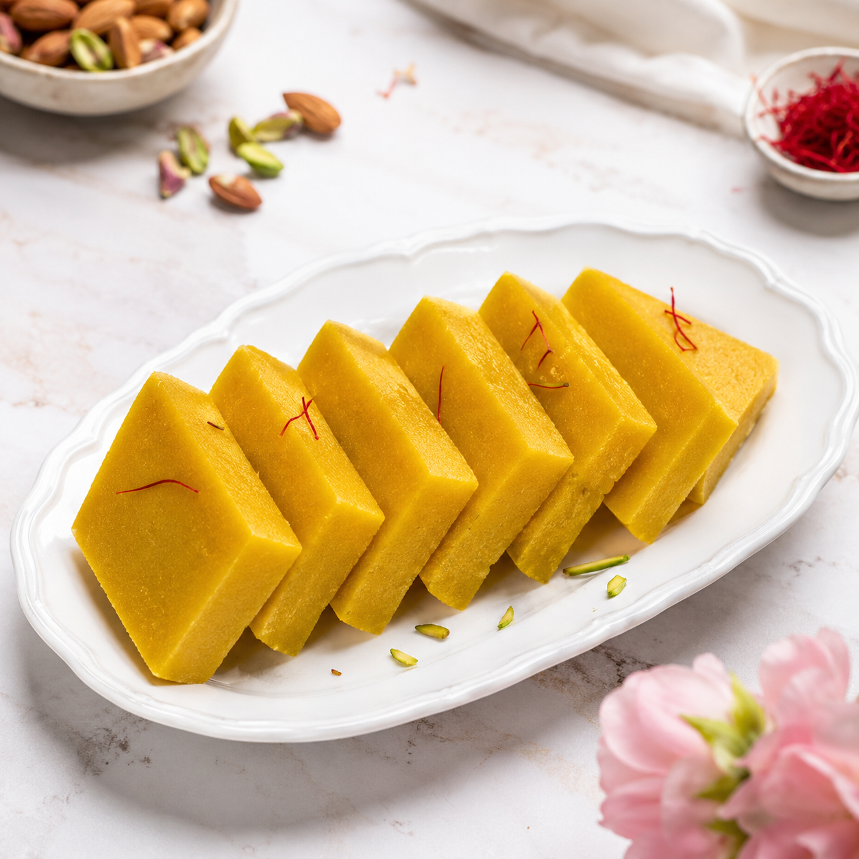 Kaju Kesar Barfi
