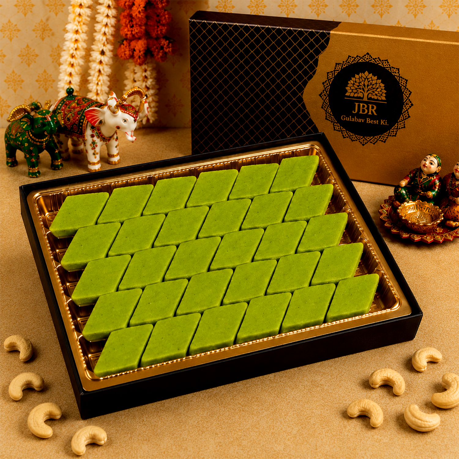 Kaju Kiwi Barfi