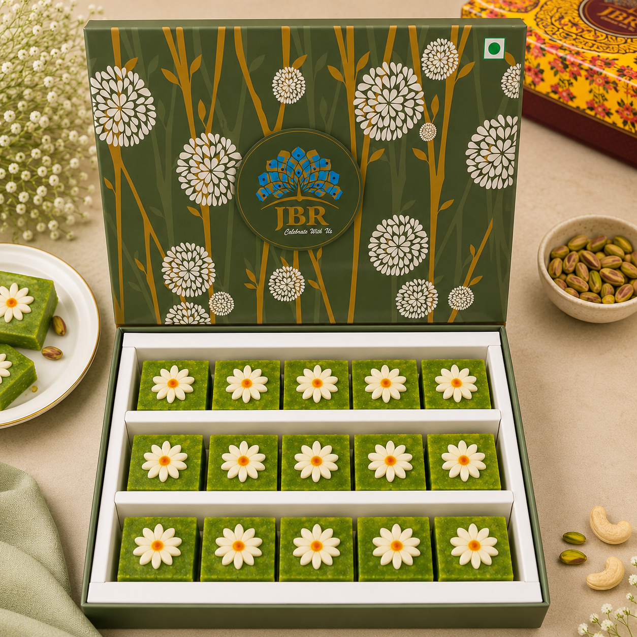 Kaju Kiwi Barfi