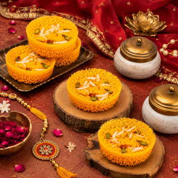 Regular Ghevar – 3 Inch kesar