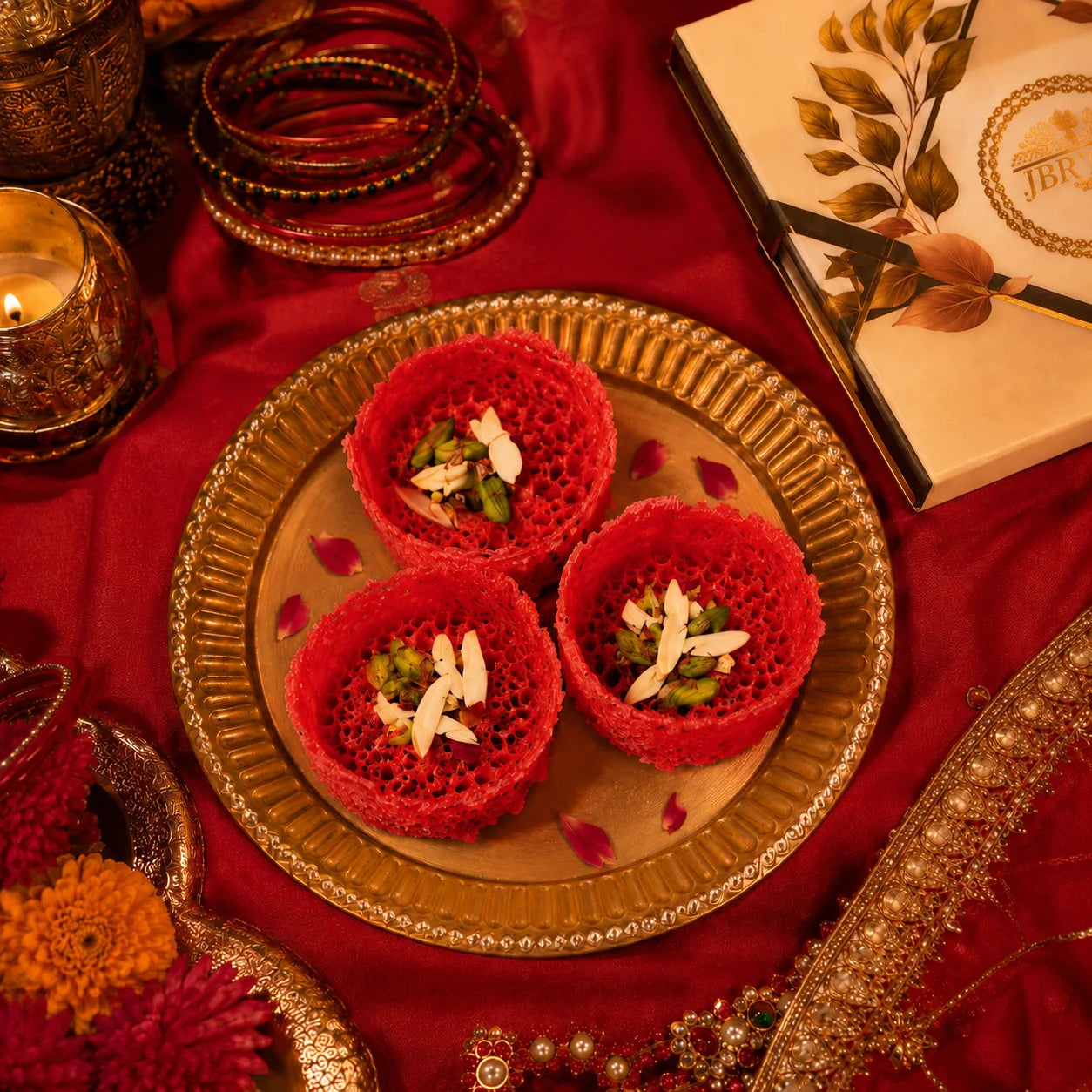 Mini Ghevar – 2 Inch rose