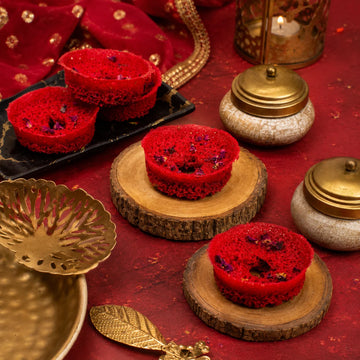 Regular Ghevar – 3 Inch rose